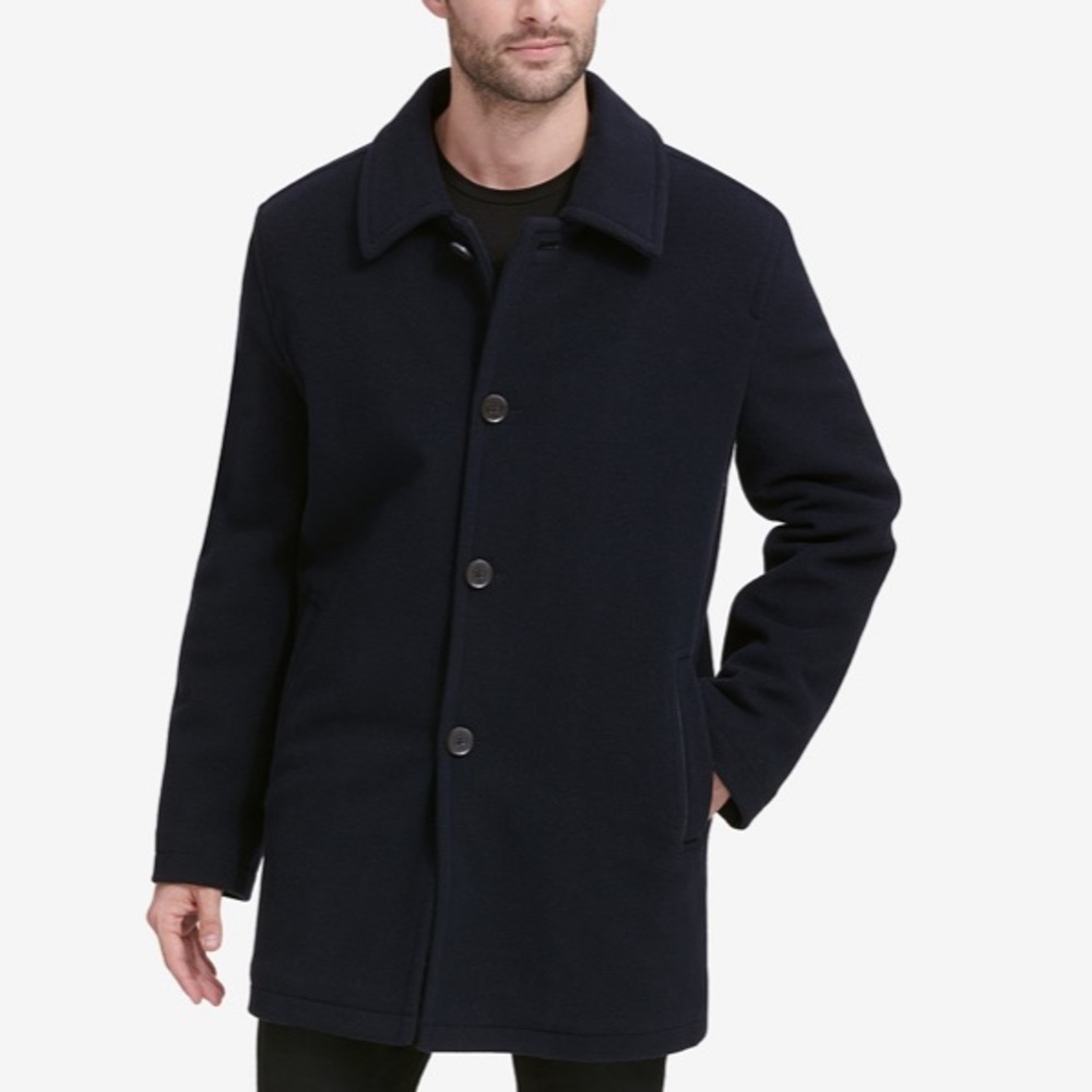 Staffordshire Men’s Black Wool Car Coat 3XL Tall